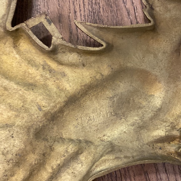 Vintage Large Pair of Fighting Roosters Brass Wall Hanging Made in Japan - Picture 8 of 8